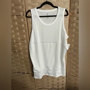 NWT- Sz 3X HB White tunic tank